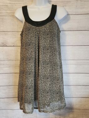 Johnny Martin Junior 1 Leopard Print Swing Babydoll Dress Y2K Grunge